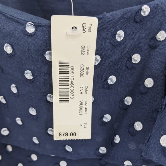 J. Crew Swiss Dot Off The Shoulder Ruffle Top NEW - Picture 8 of 10